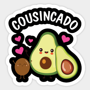 Avocados Dancing Together Avocado Cousincado Brother Sister Sticker